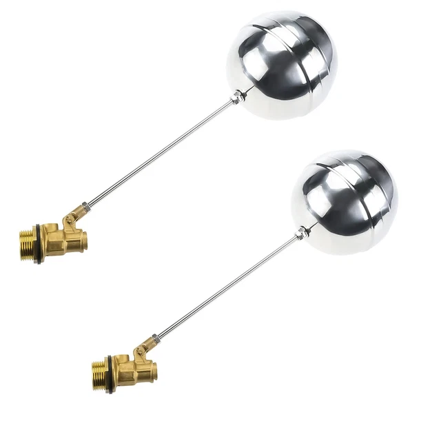 Patioer 2 Pack Float Ball Valve Floating Ball Stainless Steel 3/4 inch DN20 M...