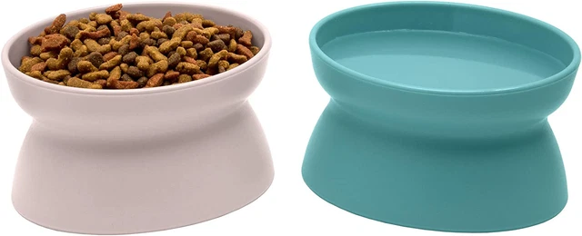 Kitty City Raised Cat Food Bowl Collection_Stress Free Pet Feeder and Waterer