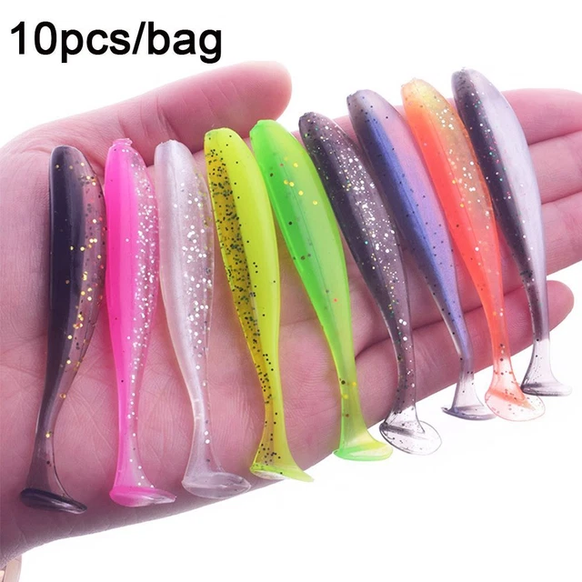 artificial ver - pêche seul t queue leurre souple en plastique capucin ver