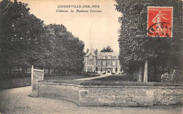 CPA - quiberville-sur-mer château de Madame Leclerc