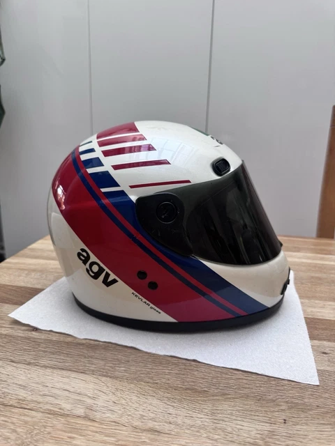 1980s AGV・VALENZA VINTAGE MOTOCROS Casco Vintage Clásico Agv AG-100 Valenza años 80, talla L | eBay