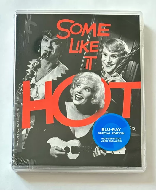 Some Like IT Hot (Criterion Collection Blu-ray) New, Marilyn Monroe,  extras