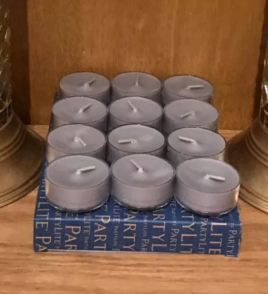 PARTYLITE 1 DOZEN FIRESIDE LAVENDER TEALIGHTS brand new SUPPLY, 33% DISCOUNT