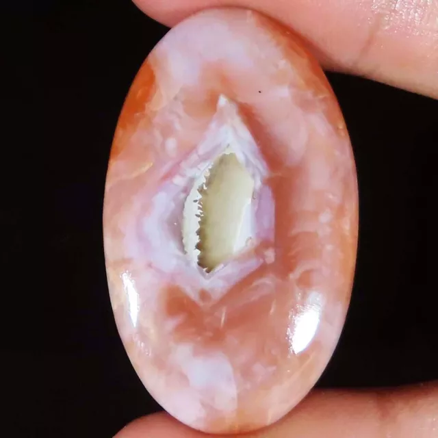 47.30 CTs Natural Moroccan AGATE Oval Cabochon Loose Gemstone 24x40x5 mm eb_391
