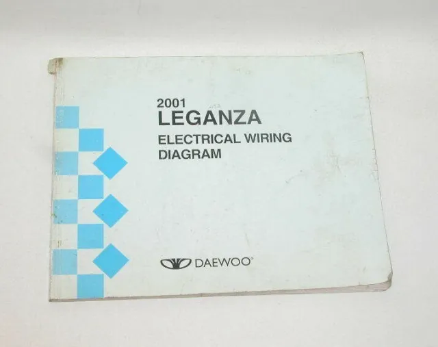 2001 Daewoo Leganza Factory Electrical Wiring Diagrams Service Manual #CC81