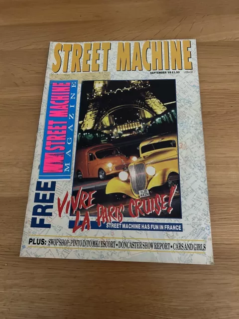 Street Machine Car Magazine September 1989 With Original Free Sticker! Good