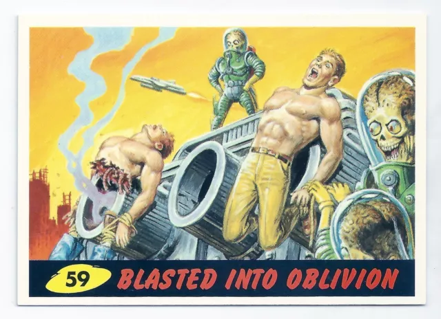 1994 Topps MARS ATTACKS Base Card # 59 Blasted Into Oblivion