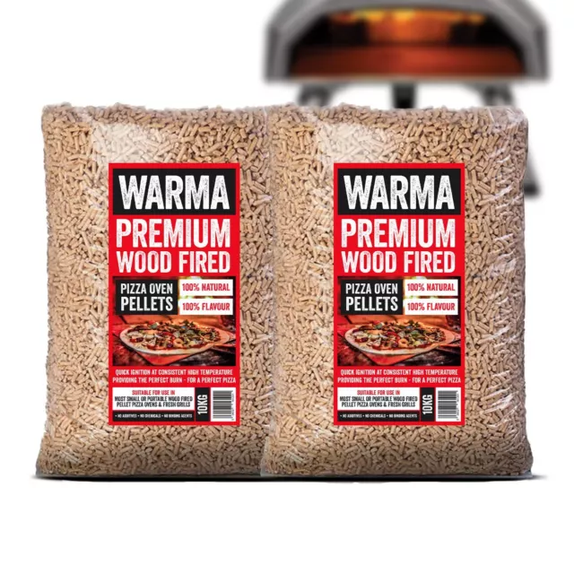 20kg Premium Pizza Oven Wood Pellets Suitable for Ooni Outdoor Cooking Ovens