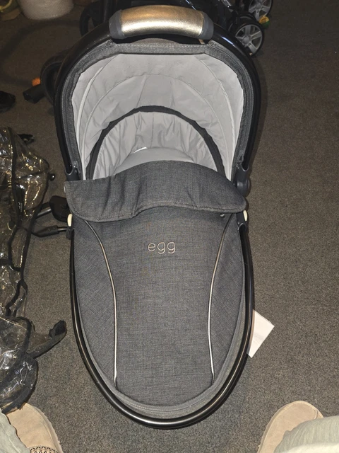 EGG QUANTUM GREY Carrycot Egg Pram Bassinet Pushchair Baby