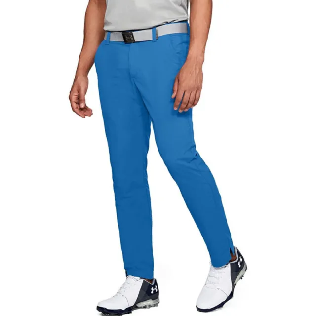 Under Armour Golf Trousers Mens UA Matchplay Tapered Leg Blue Performance 30/34