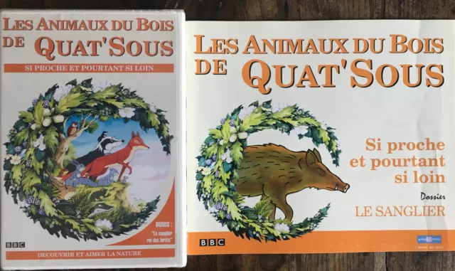 Les Animaux Du Bois De Quat'sous : Si Proche Et Pourtant Si Loin ... Dvd + Livre