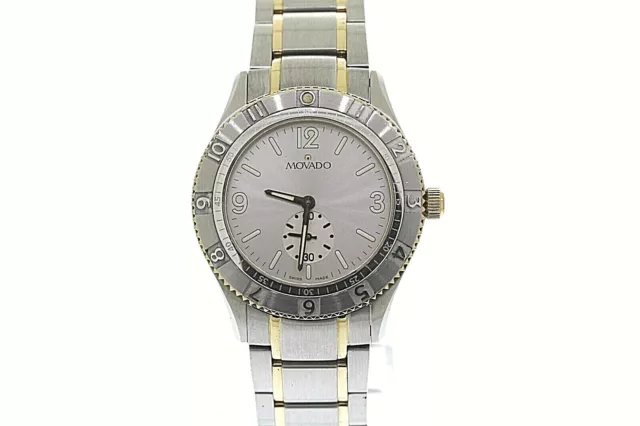 Men's Movado 0604998 Gentry Quartz Two-Tone Stainless Steel Dial Watch