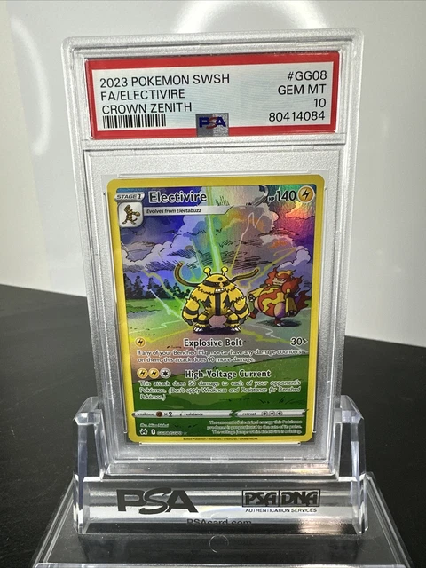 PSA 10 Gem Mint 2023 Pokemon Crown Zenith Raikou V Full Art #GG41