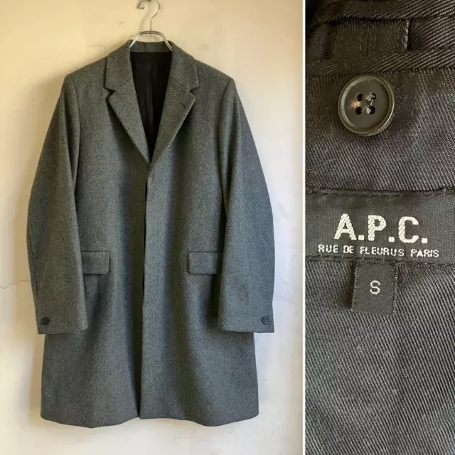 Made In France A.P.C Hiyoku Chester Coat Wool Apc
