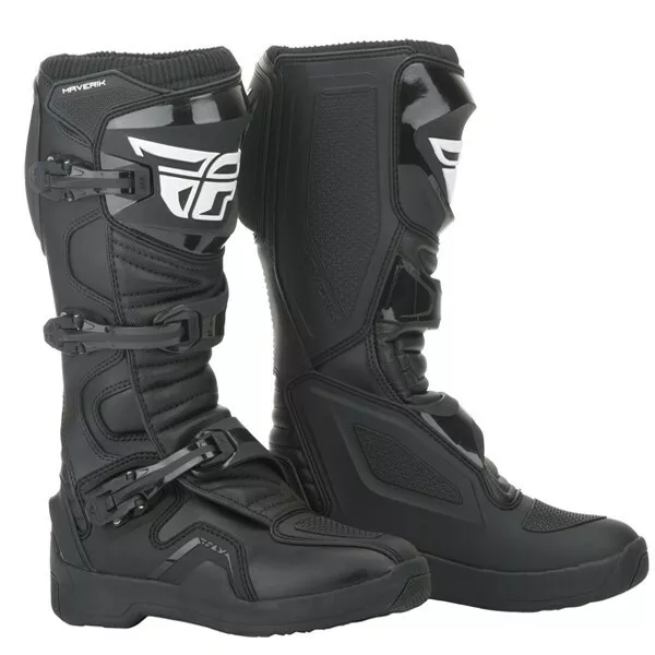 Fly Racing Maverik MX Offroad Race Motocross Stiefel schwarz Erwachsene