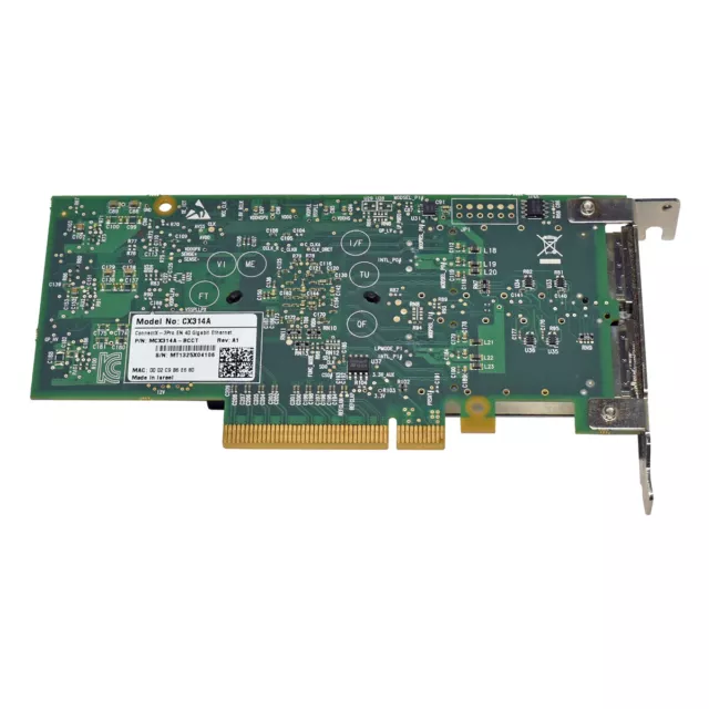 Adaptador de servidor LP Mellanox MCX314A BCCT ConnectX-3 Pro EN 40 GbE PCIe x8 QSFP 3