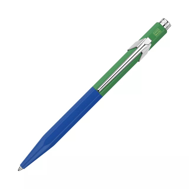 Caran d'Ache 849 Paul Smith 4 Ballpoint Pen in Cobalt/Emerald - NEW in Box