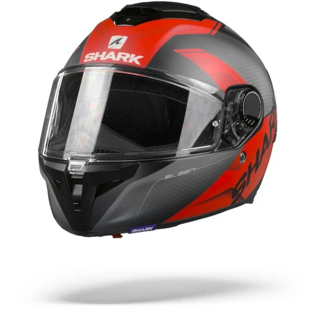 Shark Spartan GT Elgen Matt KAR Black Anthracite Red Full Face Helmet