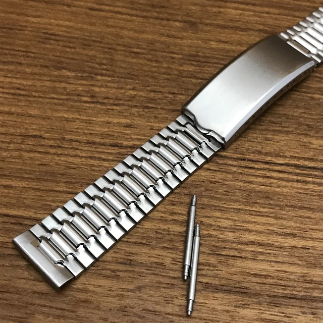 1960s 17mm Stainless Steel JB Champion USA nos Vintage Watch Band
