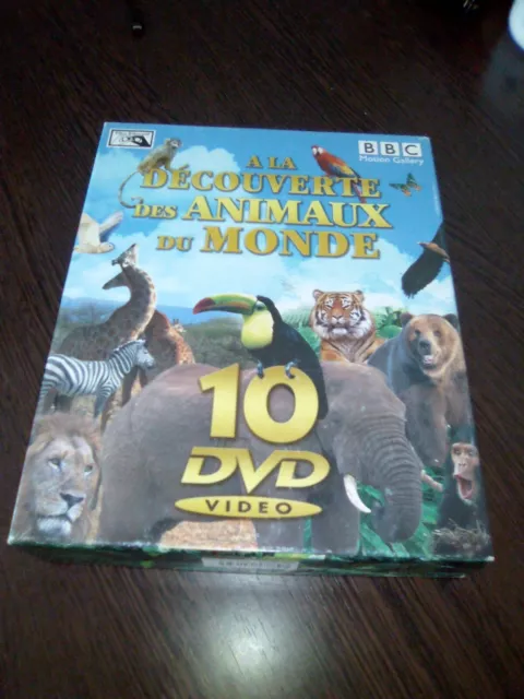 Coffret Lot De 10 Dvd Interactifs A La Decouverte Des Animaux Du Monde.