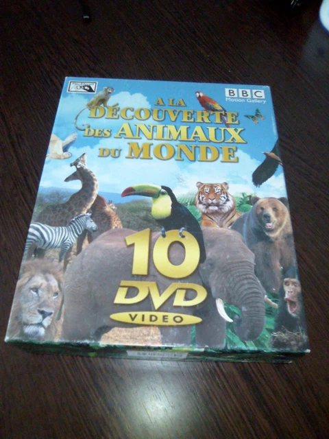 Coffret Lot De 10 Dvd Interactifs A La Decouverte Des Animaux Du Monde.