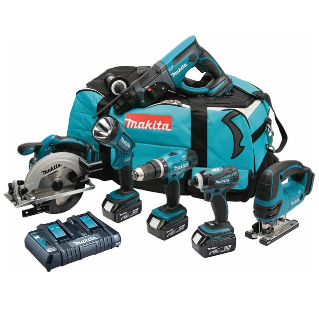 Makita DLX6017PM 18 Volt LXT 6 Piece Combo Kit