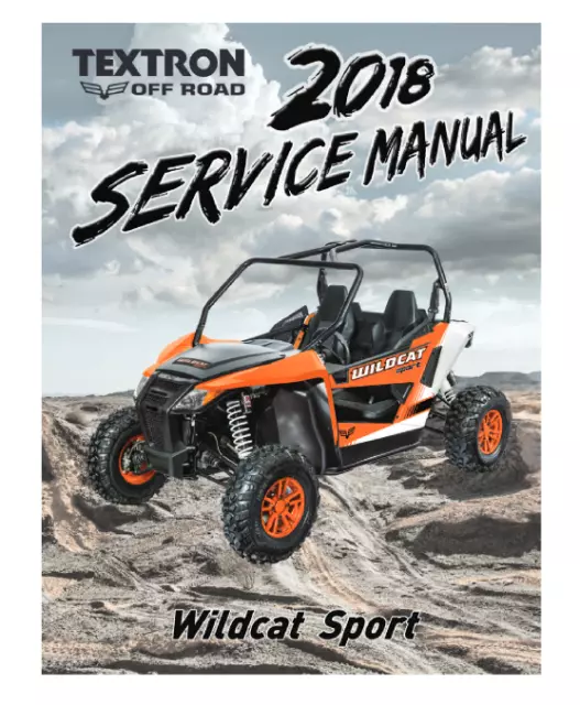 Arctic Cat Wildcat Sport Service Manual | 2018 | MAILED CD