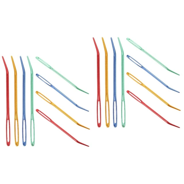 16 pcs Multi-function Large-Eye Blunt Needles Compact Darning Needles Household