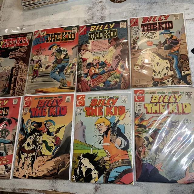 Billy The Kid-Western Comic Book Lot-8 Comics- Most Higher Grade, 12 Cent Covers