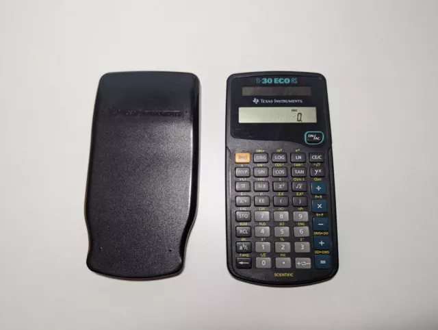 Texas Instruments TI-30 ECO RS - wissenschaftlicher Solartaschenrechner schwarz