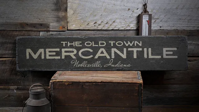 Custom Store Sign, Mercantile Decor -Distressed Wooden Sign
