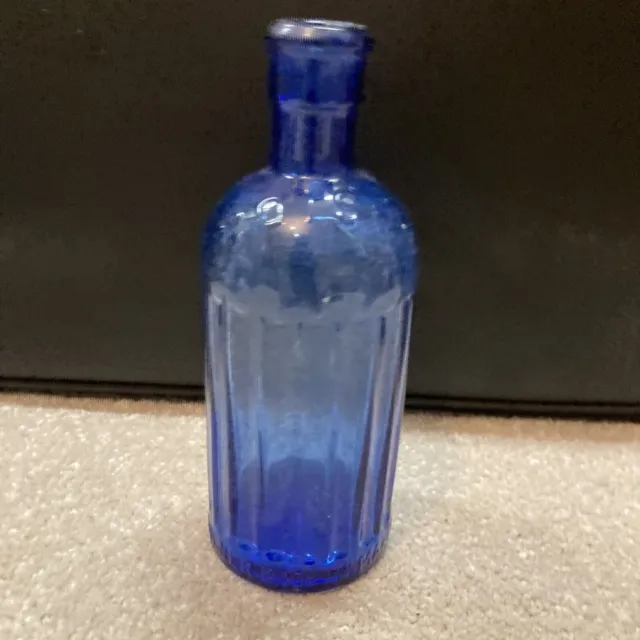 Old Blue Poison Bottle Kilner Brothers