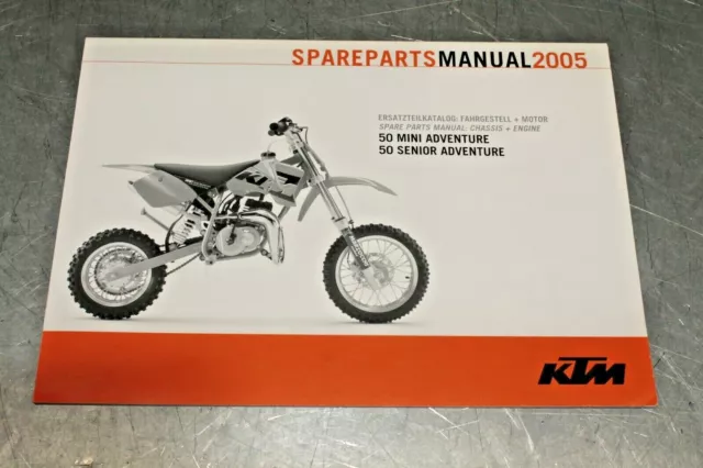 Nice 2005 KTM 50 Mini, Senior Adventure Spare Parts Manual 3208158