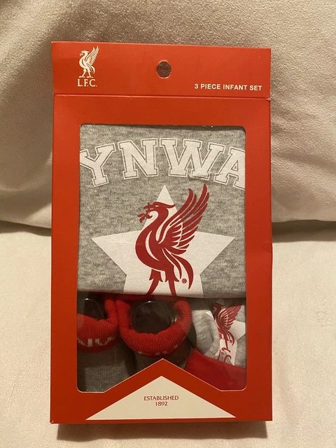 🟥BNIB🟥 Liverpool FC Official 3 Piece Infant Set Size 3-6 Months LFC RRP £29.99