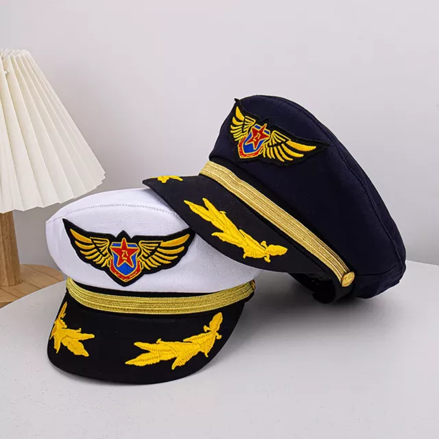 Unisex Captain Gift Hat Buckle Top Cosplay Headwear Adjustable Cap Classic New