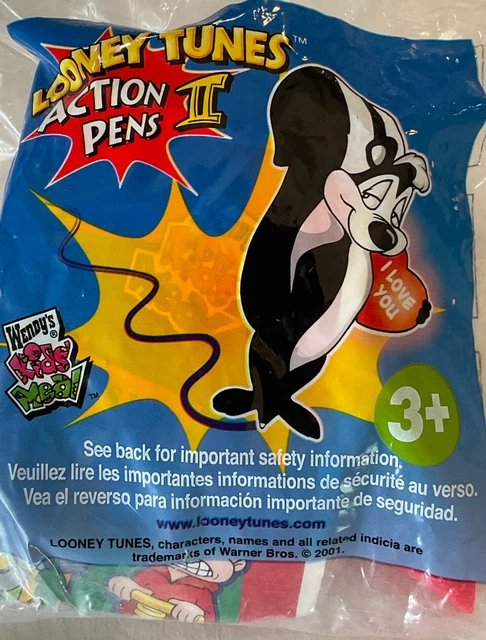 2001 Wendy’s Pepe Le Pew Action Pen "I Love You" Looney Tunes