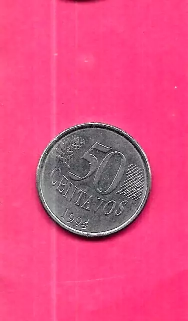 Brazil Km633 1994 Xf-Super Circulated Old Vintage 10 Centavos Coin