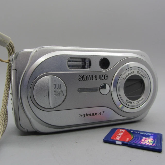 SAMSUNG DIGITAL CAMERA Digimax A7 7.0MP Silver Tested £44.99 PicClick UK