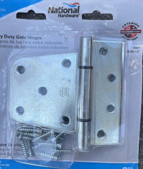 National Hardware N220-137 V287 Extra Heavy Duty Gate Hinge, Zinc-Plated
