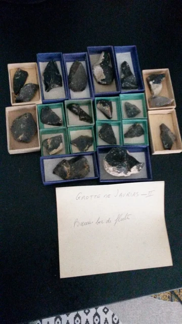 Lotto Di 20 Selce Taglie Grotta Di Jaurias Magdalenien Francia Collezione L2