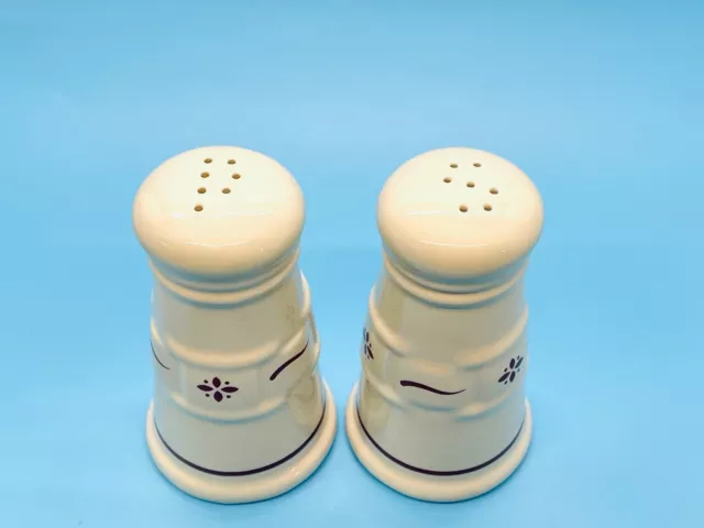 Longaberger Woven Traditions Salt & Pepper Shakers In Traditional Red 3.75” Tall 2