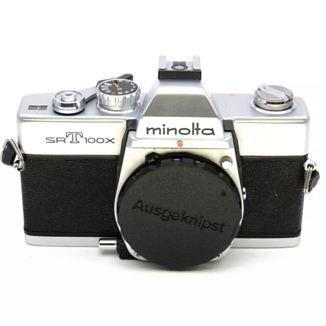 Minolta SRT 100x (100b 200) body 35mm film SLR Spiegelreflexkamera / new SEALS
