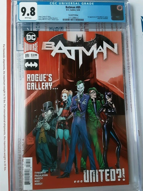 Batman #89 (2020 DC Comics) 1st cameo appearance of Punchline 2nd Print CGC 9.8