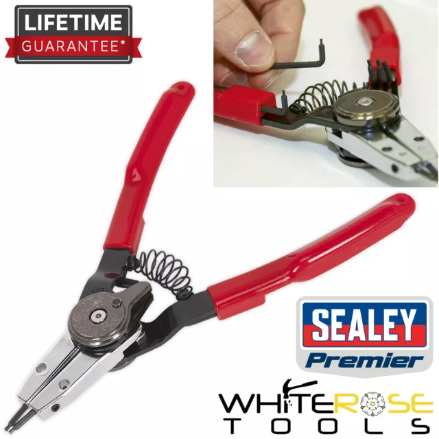 Sealey Circlip Pliers Quick Change Plier Set Internal External Straight Premier