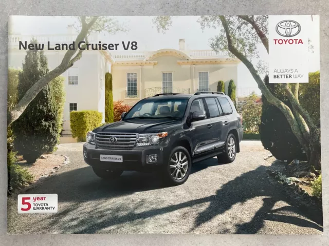 Toyota Land Cruiser V8 UK Market Car Sales Brochure - March 2012