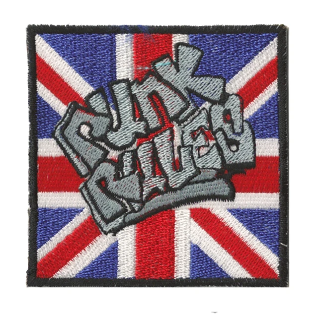Patch Brodé Thermocollant Skinhead - Logo Skins - Dimensions 8,5 X 7,5 Cm - 14