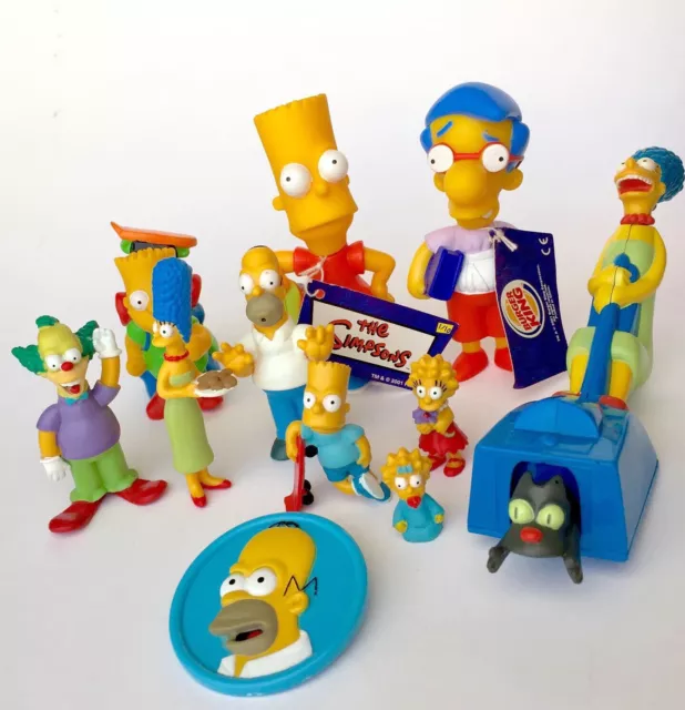 Vintage Rare 90s ✨The Simpsons Bundle Toys Figures Complete Fox Set Burger King