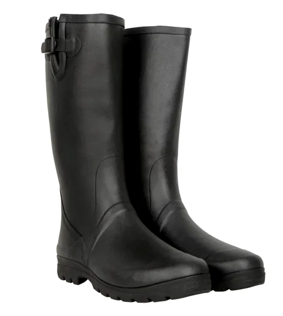 MOUNTAIN WAREHOUSE MENS UK 7 EU 41 Black Rubber Wellie Wellington Welly