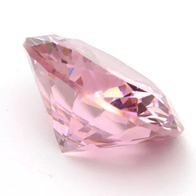 Unheated 14mm Round Oval Pink Cut Sapphire Loose Gemstone Zircon Decoration