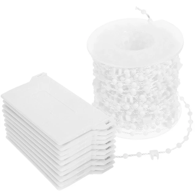 MEETOOT - Kit di riparazione per tende verticali verticali, 20 pezzi, 6 x 3,5 cm, colore bianco, per riparazione tende verticali, con stelo